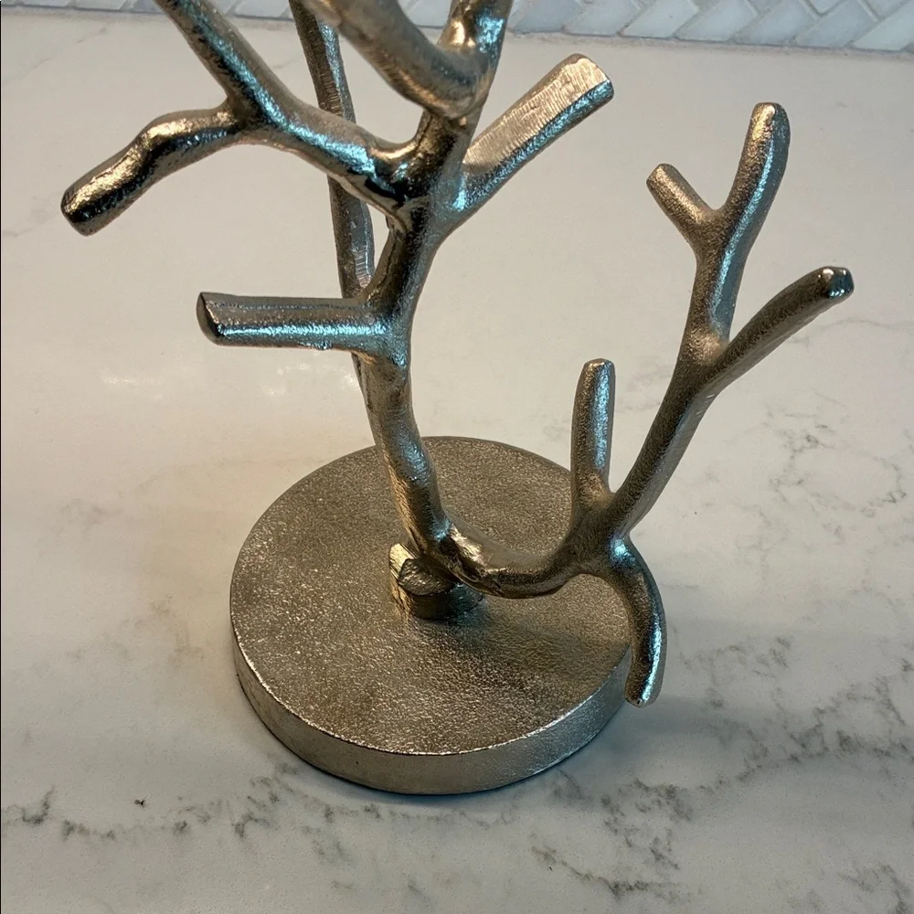 Z Gallerie Metallic Silver Branch Decorative Accent Jewelry Tree
